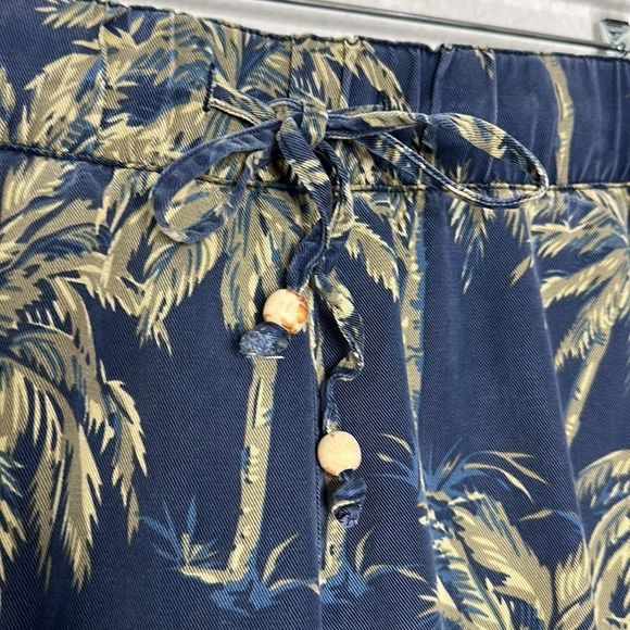 SOFT SURROUNDINGS palm tree pants size large vacation tropical novelty beach - Picture 3 of 5